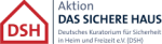 Farbige Wort-Bild-Marke der Aktion DAS SICHERE HAUS