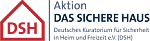 Farbige Wort-Bild-Marke der Aktion DAS SICHERE HAUS